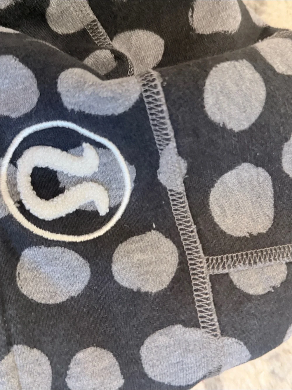 Vintage lululemon athletica Gray Polka Dot Scuba